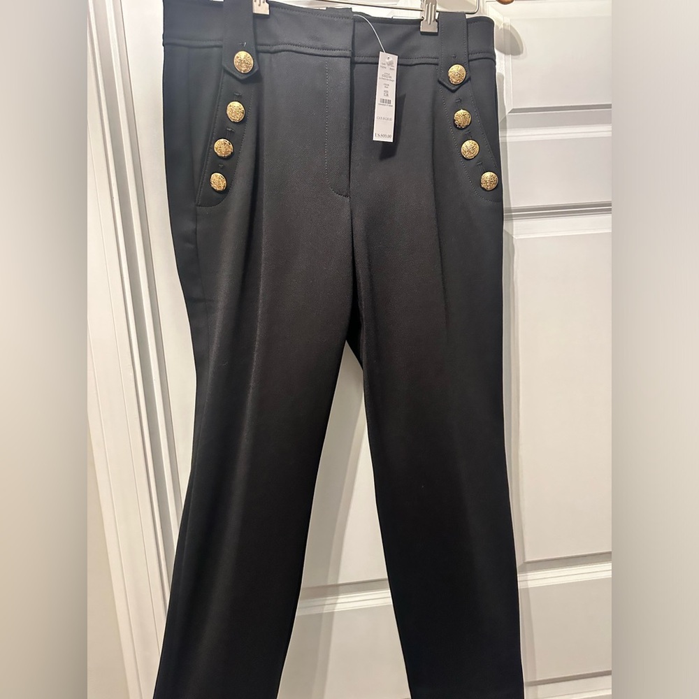 WHBM® Jolie Button Straight Lightweight Comfort Stretch Pant size 12R NWT - Picture 6 of 6